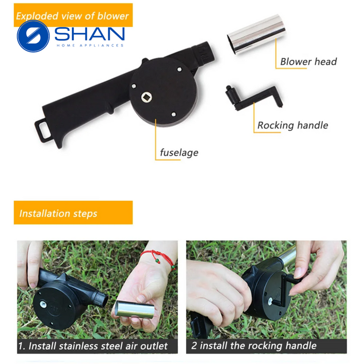 Portable Barbecue Fan Blower Manual