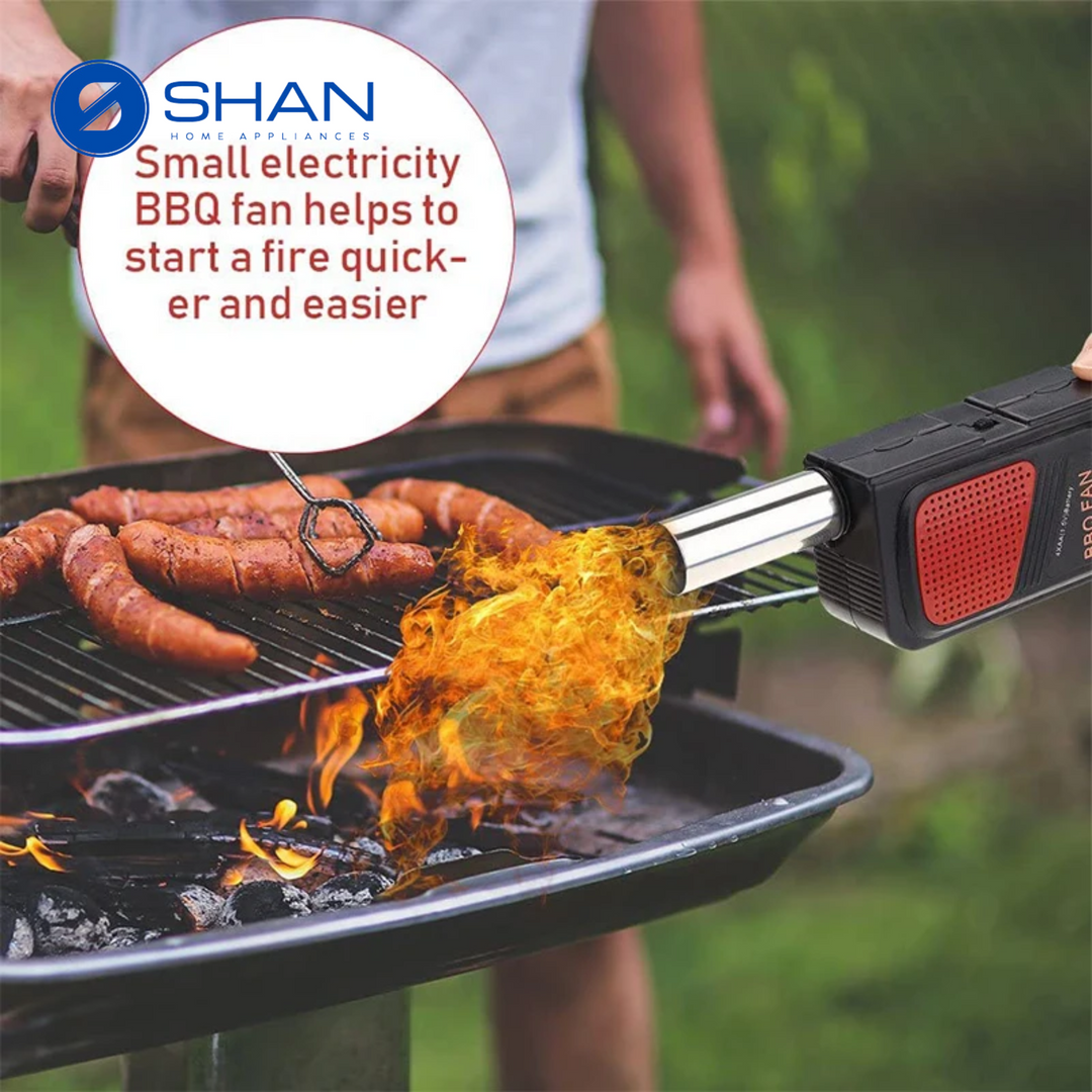 Portable Handheld Battery Powered BBQ Fan Blower