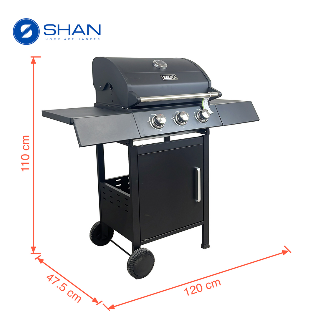 3 Burner Gas BBQ Grill