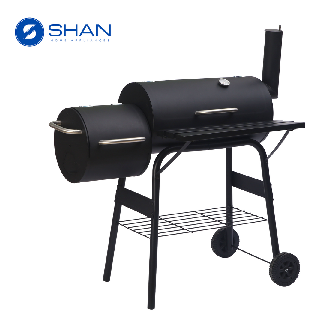 Monster Grill BBQ Smoker Charcoal Grill Roaster Portable Outdoor Camping Barbecue 2 in 1