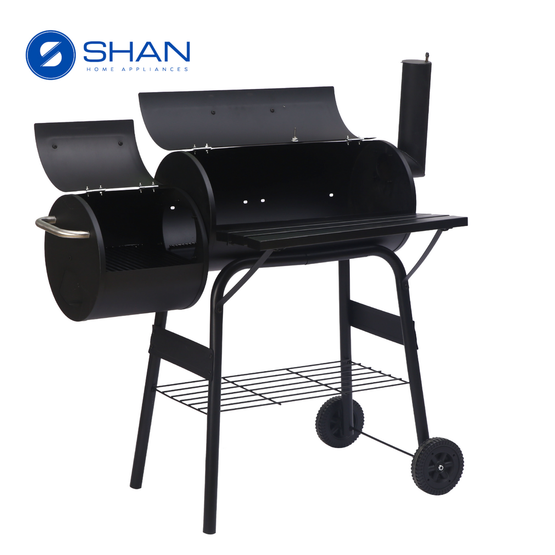 Monster Grill BBQ Smoker Charcoal Grill Roaster Portable Outdoor Camping Barbecue 2 in 1