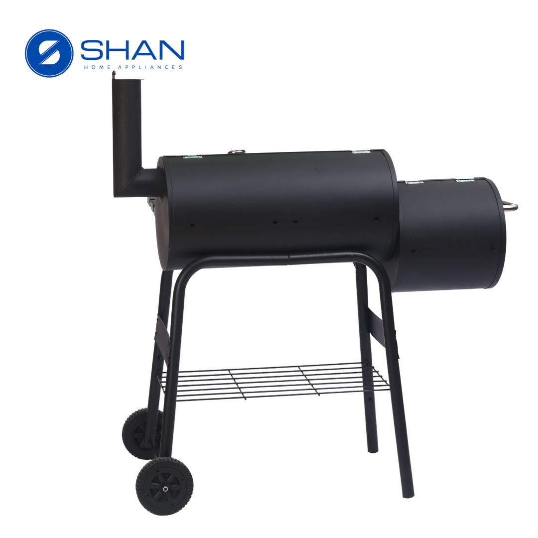 Monster Grill BBQ Smoker Charcoal Grill Roaster Portable Outdoor Camping Barbecue 2 in 1